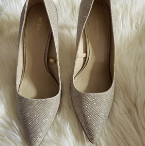 Gold BCBG heels